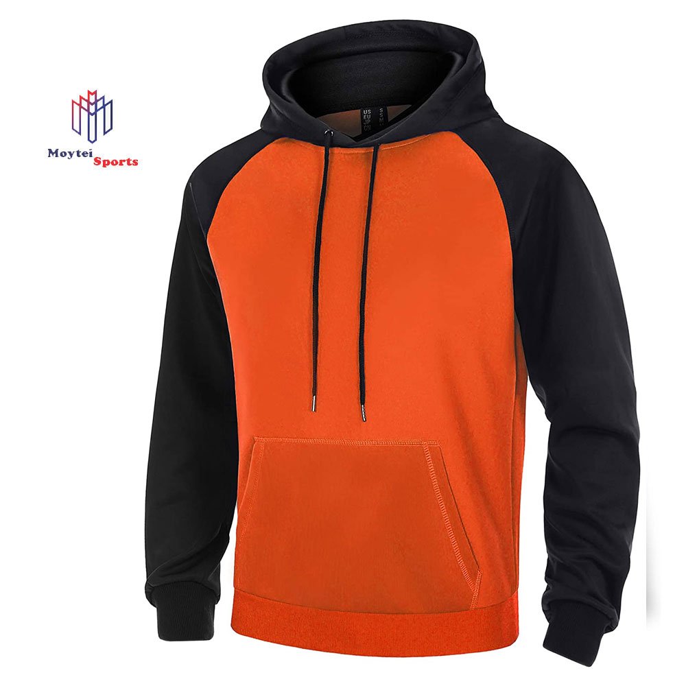 Men's Oversized Streetwear Hoodie Custom Puff Printing Digital Design Embossed Winter Sweatshirt with Plained Sweats Hoodie