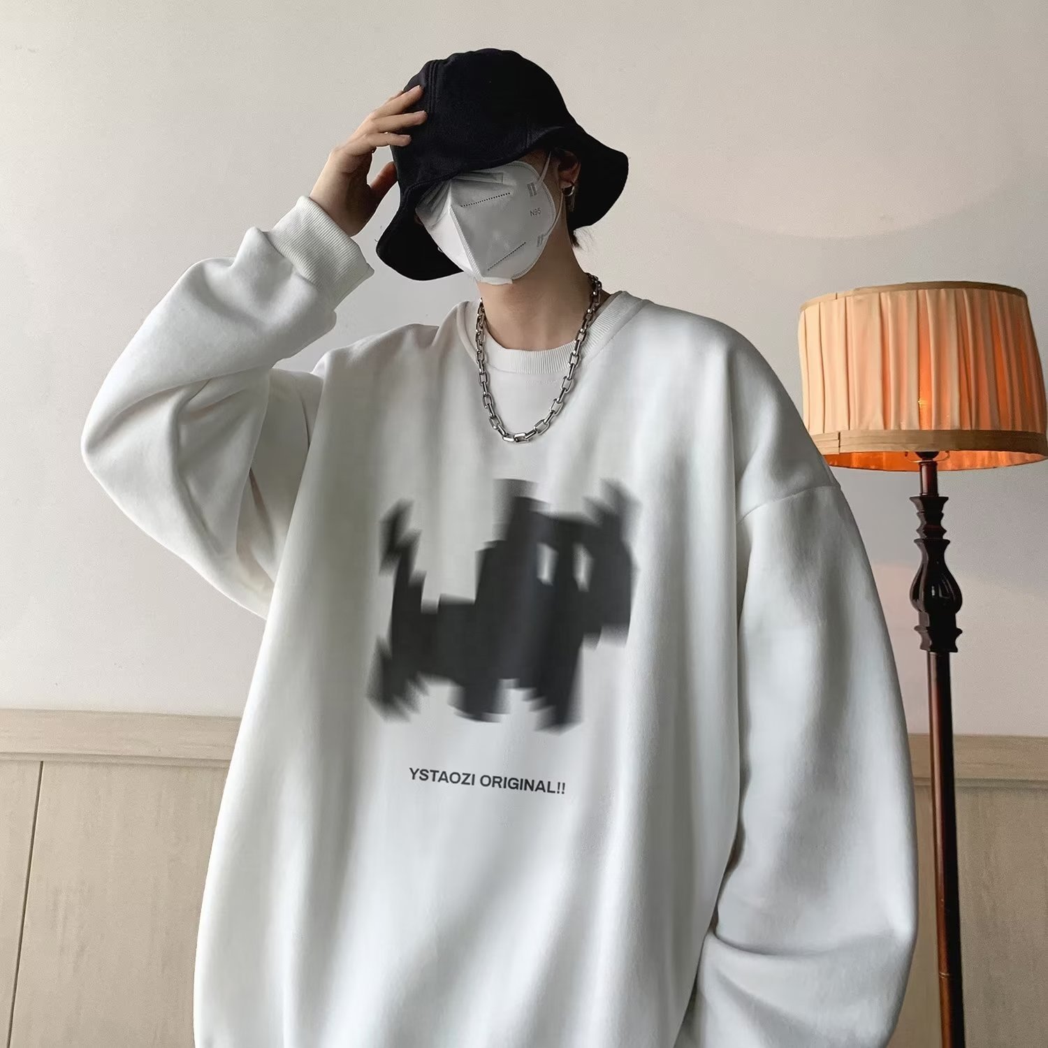 New fashion brand clothing spring and autumn men's hooded sweatshirts oversized men's hoodies