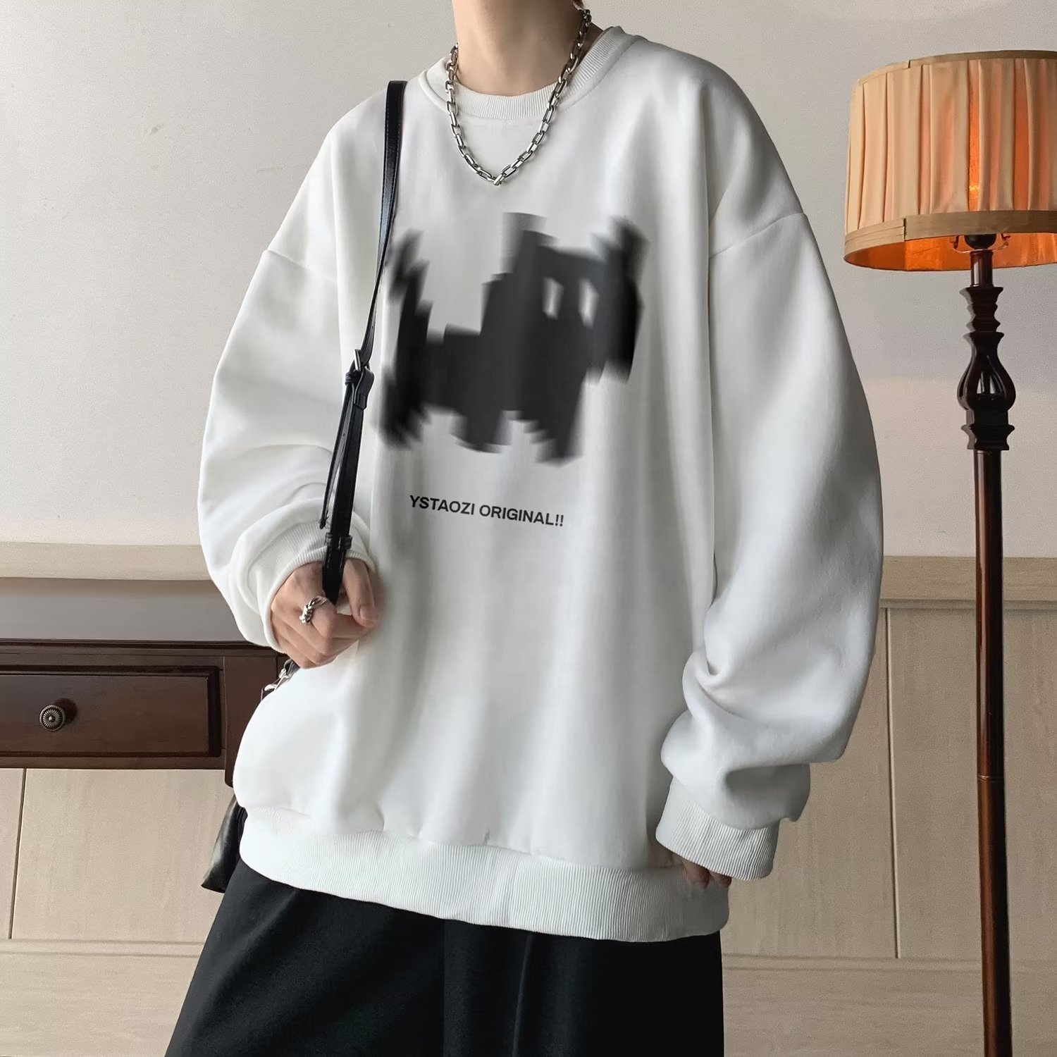 New fashion brand clothing spring and autumn men's hooded sweatshirts oversized men's hoodies