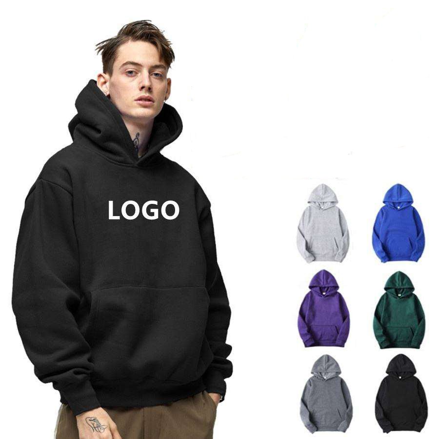 2023 high quality 100% cotton 400gsm heavyweight wholesale blank custom fleece pullover oversized men's hoodies
