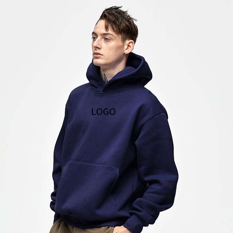 2023 high quality 100% cotton 400gsm heavyweight wholesale blank custom fleece pullover oversized men's hoodies