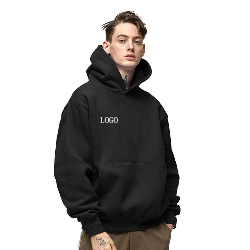 2023 high quality 100% cotton 400gsm heavyweight wholesale blank custom fleece pullover oversized men's hoodies