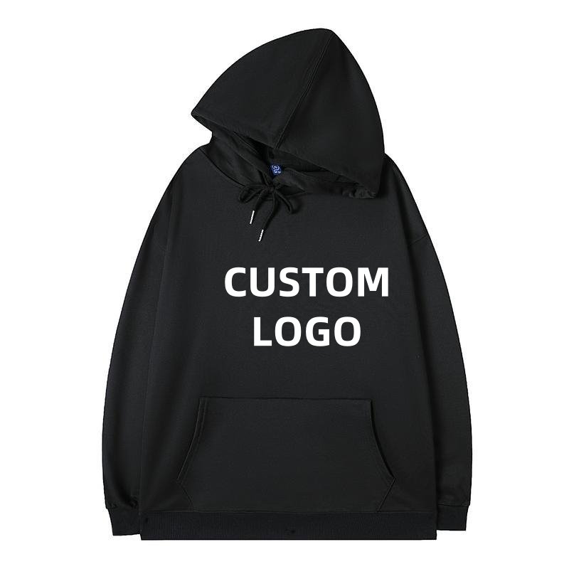 Wholesale Hoodies Custom Logo Text Design Men's Hoodies & Sweatshirts Oversized Low MOQ High Quality Hoodies Cotton Sports Women