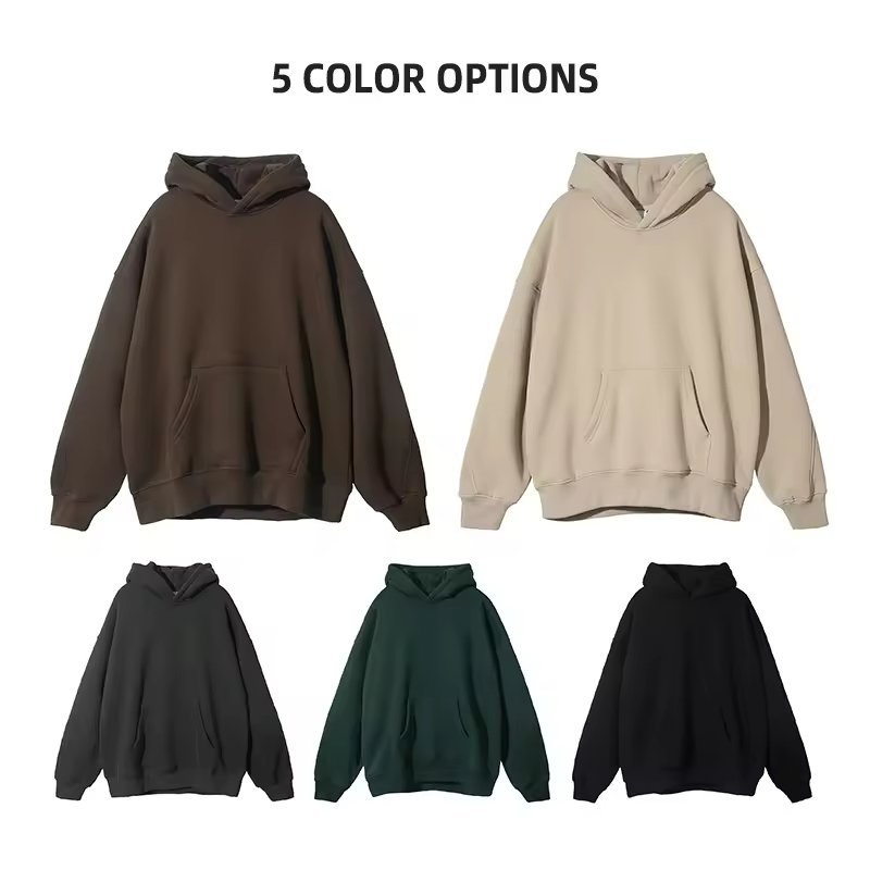 High quality custom logo 400G 100% cotton heavyweight Fleece Blank Oversized Plus Size Men'S Hoodies Heat Press Hoodies
