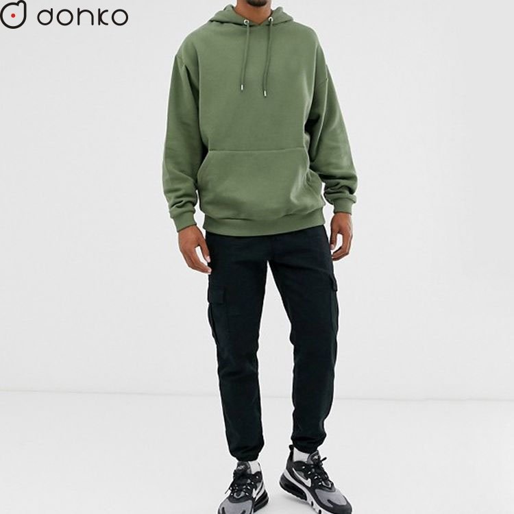 Custom Logo 100% Cotton Fleece Hoodie Low MOQ 35 Pcs Per Color High Quality Anti-Shrink Oversized Red