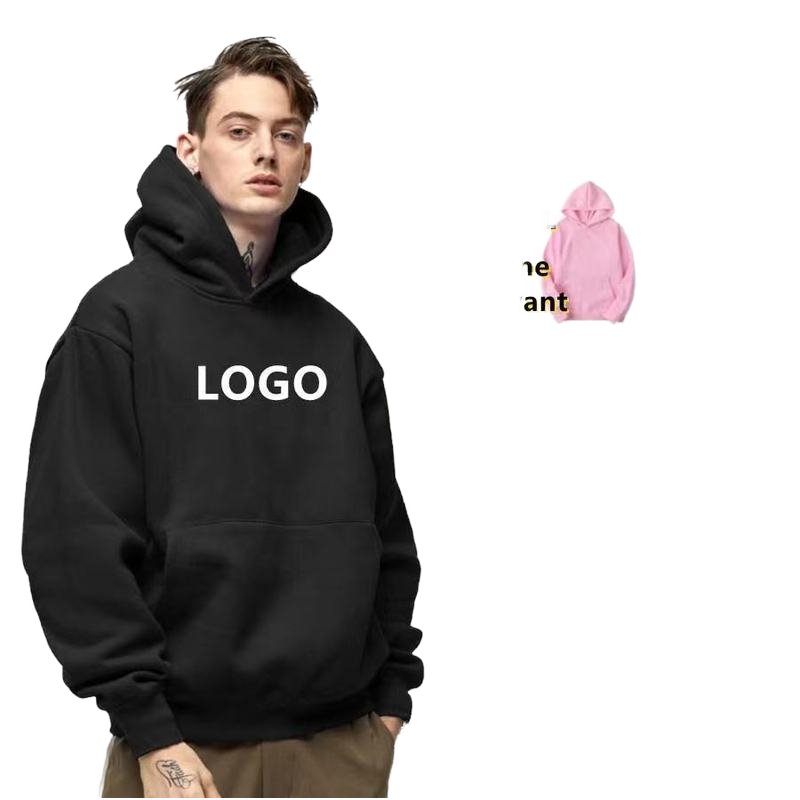 HD82402 Hot Sale 100% Cotton Custom Printing Plain Sweatshirts Blank Custom Logo men's hoodies & sweatshirts