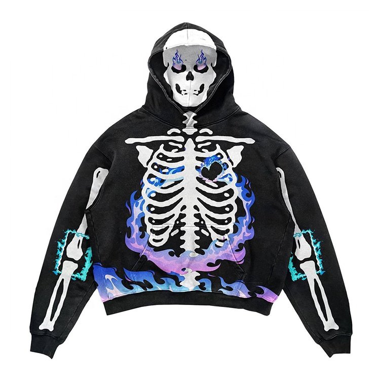 Popular In Winter Streetwear Hoodie European And American Style High Fabric Weight Oversized 3d Printing Plus Size Men'S Hoodies