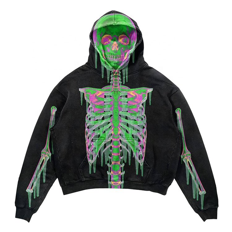 Popular In Winter Streetwear Hoodie European And American Style High Fabric Weight Oversized 3d Printing Plus Size Men'S Hoodies