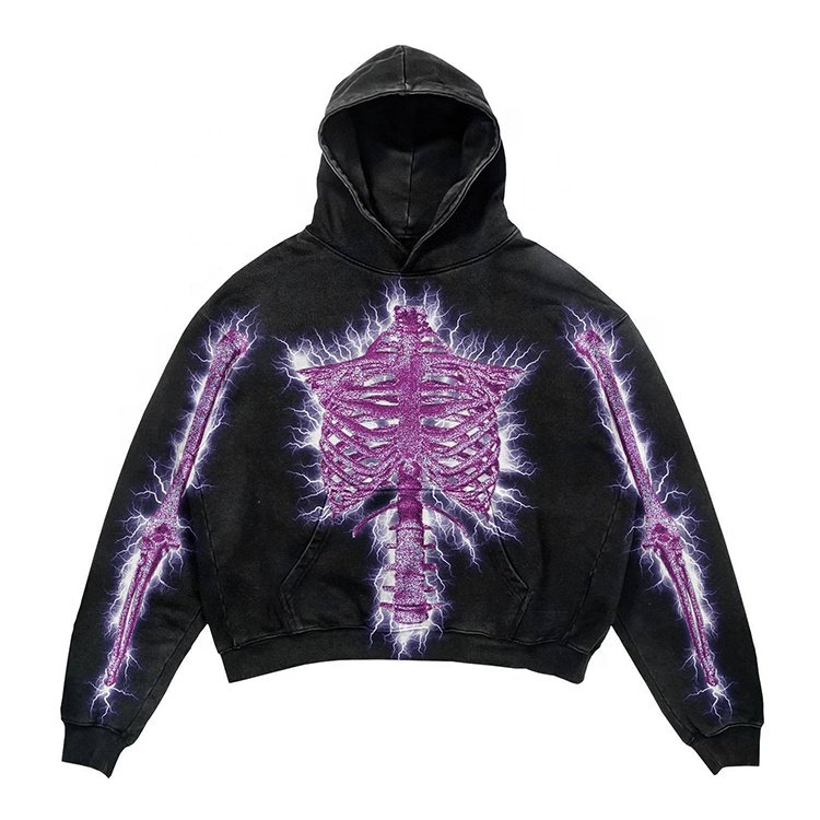 Popular In Winter Streetwear Hoodie European And American Style High Fabric Weight Oversized 3d Printing Plus Size Men'S Hoodies