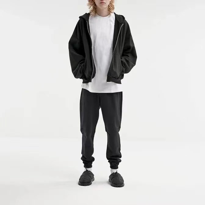 Heavyweight Full Zip Up Hoodie Cotton Blank Plain Custom Zip Up Hoodie Embroidery High Quality Oversized Zip Up Hoodie