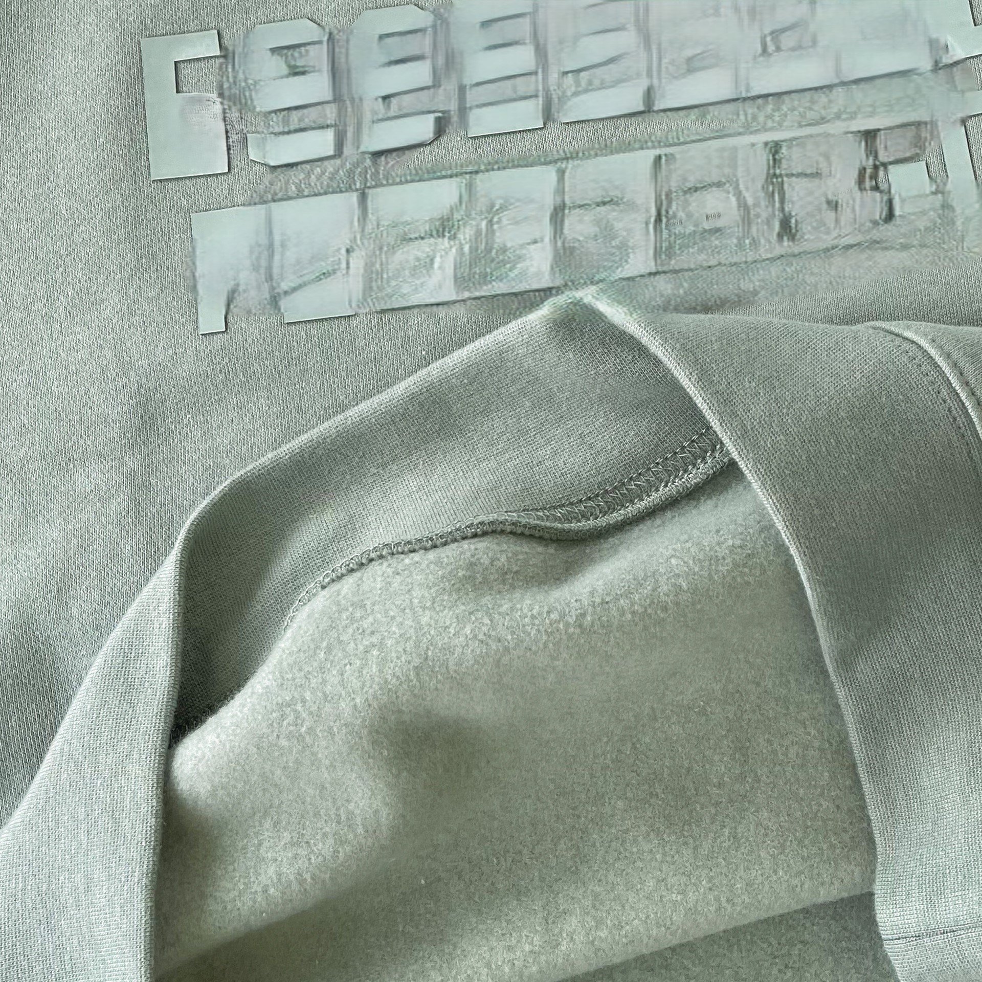 High Quality Men Clothes Heavy cotton fleece High Street Flocking Letter Pullover 3D silicone Ess Men's Hoodie Sweatshirt