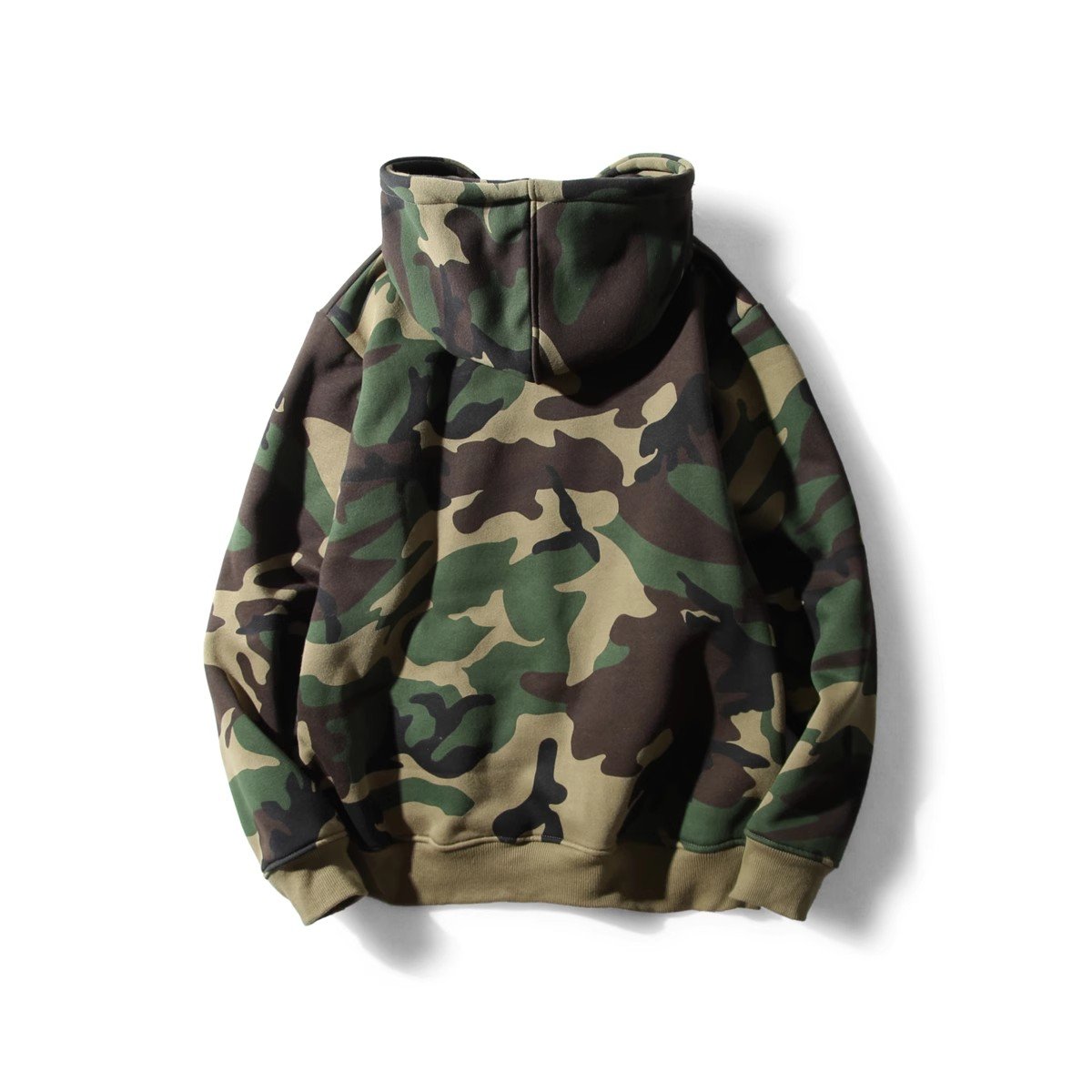winter fleece warm hoodies men's cotton plus size thick hoodie Camouflage sublimation printing sweatshirts pullover