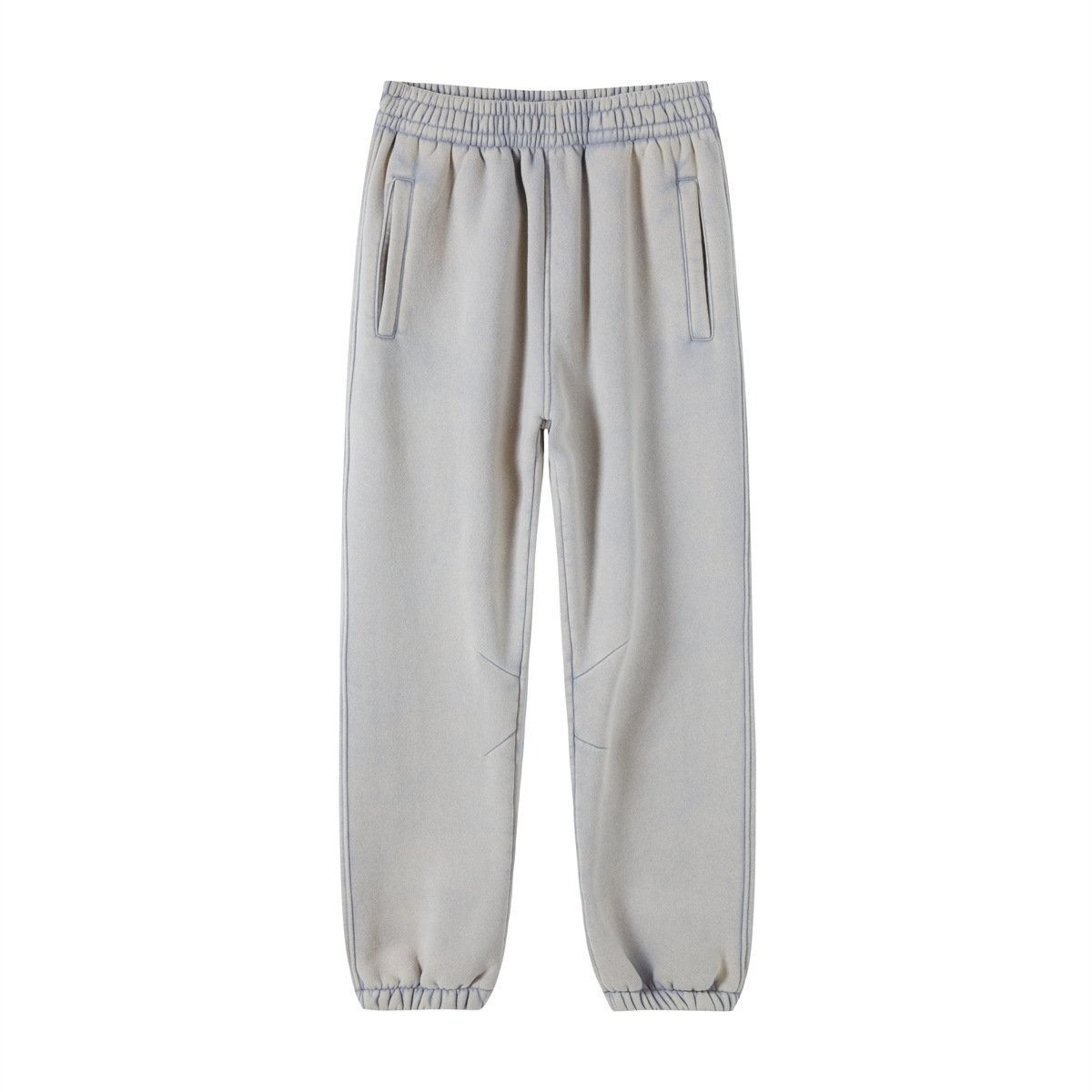 Autumn and winter 360g plush batik dyed retro hoodie pants with trendy casual sports pants for men's customization