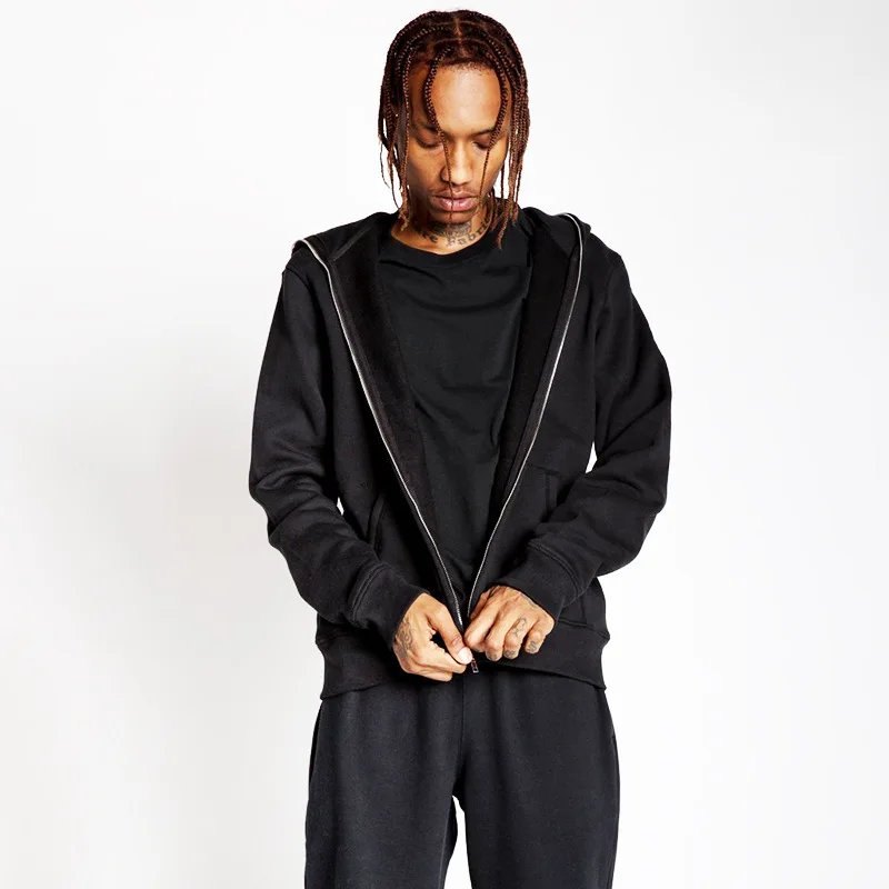 Wholesale Unisex high quality Custom hoody jacket Men Fullzip Zipper Hoodi Blank Full Face Zip Up Men's Hoodie