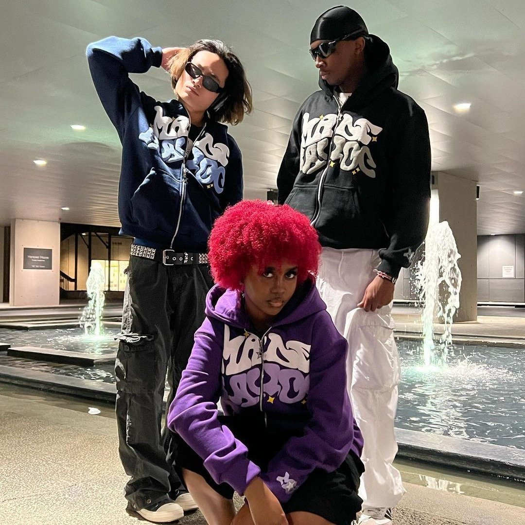 Custom Polyester Boxy French Terry Hip Hop Streetwear Letters Puff Print Oversized Full Zip Up Men's Hoodies