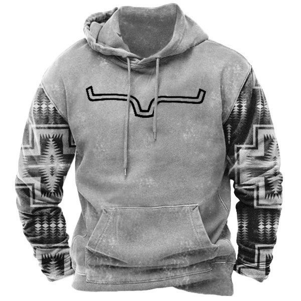 Factory Popular Hoodi Custom Pullover Hoodies Oversized Men's Sweatshirt Animal Color Block Graphic Printed Hoodies