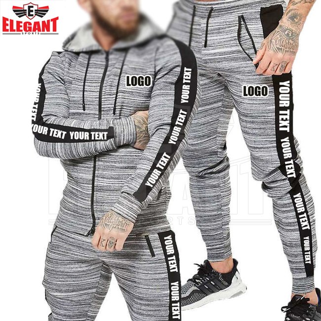 2024 Customized side strip Slim fit Sweat Suit Men women unisex Jogging Sports trapstar men jogging suits street wear Tracksuit