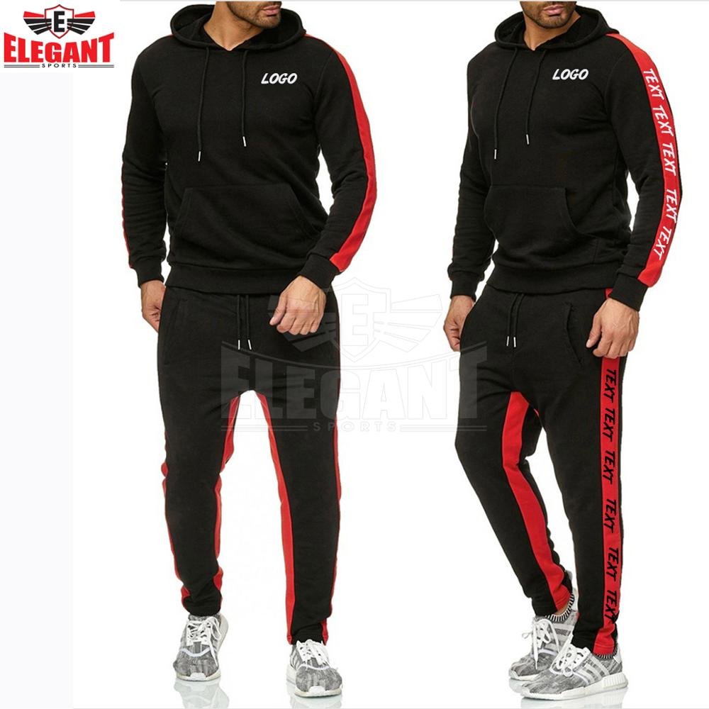 2024 Customized side strip Slim fit Sweat Suit Men women unisex Jogging Sports trapstar men jogging suits street wear Tracksuit