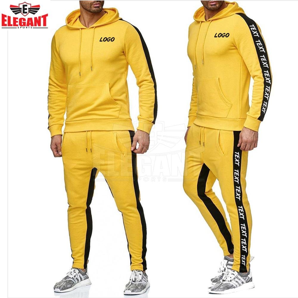 2024 Customized side strip Slim fit Sweat Suit Men women unisex Jogging Sports trapstar men jogging suits street wear Tracksuit