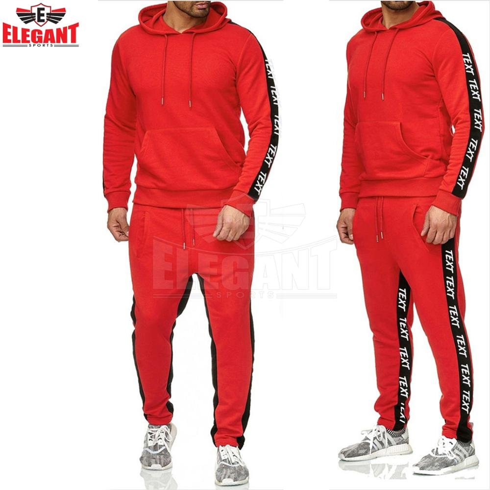 2024 Customized side strip Slim fit Sweat Suit Men women unisex Jogging Sports trapstar men jogging suits street wear Tracksuit
