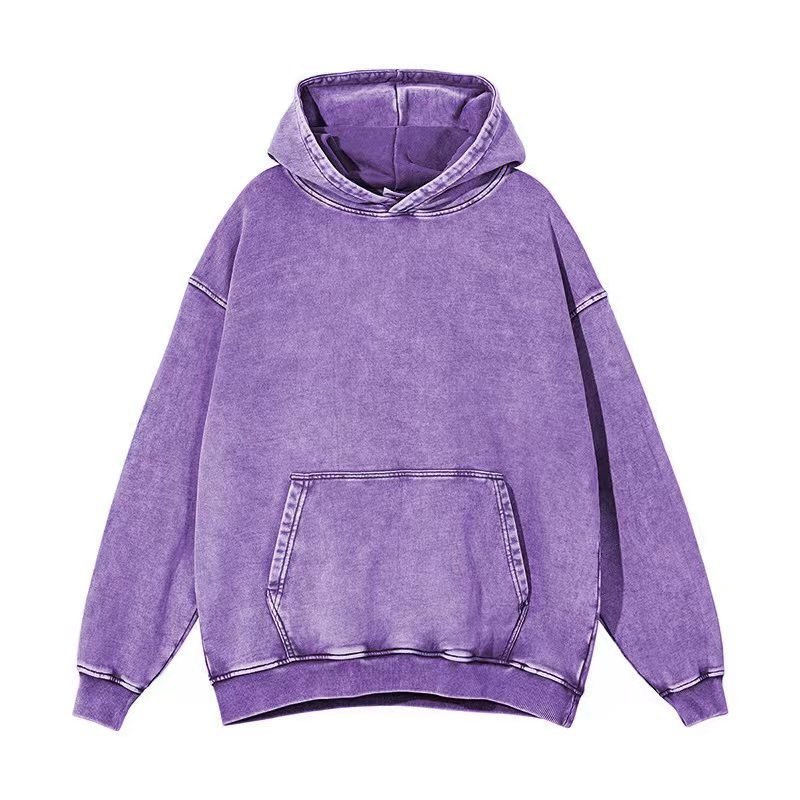 Clothing Manufacturers Vintage Casual Cotton Heavyweight Drop Shoulder 420 Gsm Sweatshirt Plus Size Acid Wash Men's Hoodie