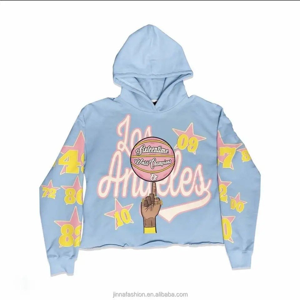 Best Quality Blank Heavyweight Hoodie No Drawstring Plain No Pockets Puff Printing Cropped Raw Hem Hoodie Men