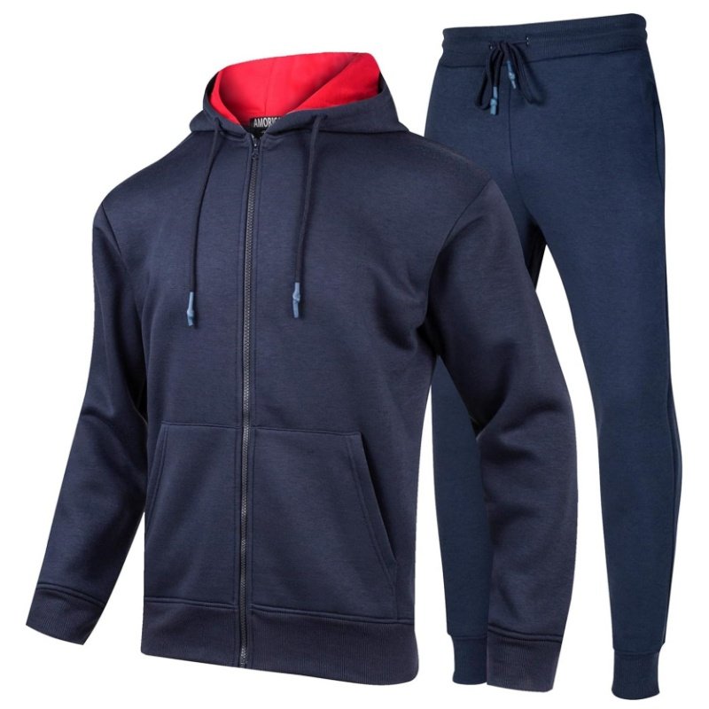 Manufacturer's Plus Size Casual Men's Winter Track Suit Breathable Hoodie Jogger Sets with Sweatshirt Maternity Clothing Adults