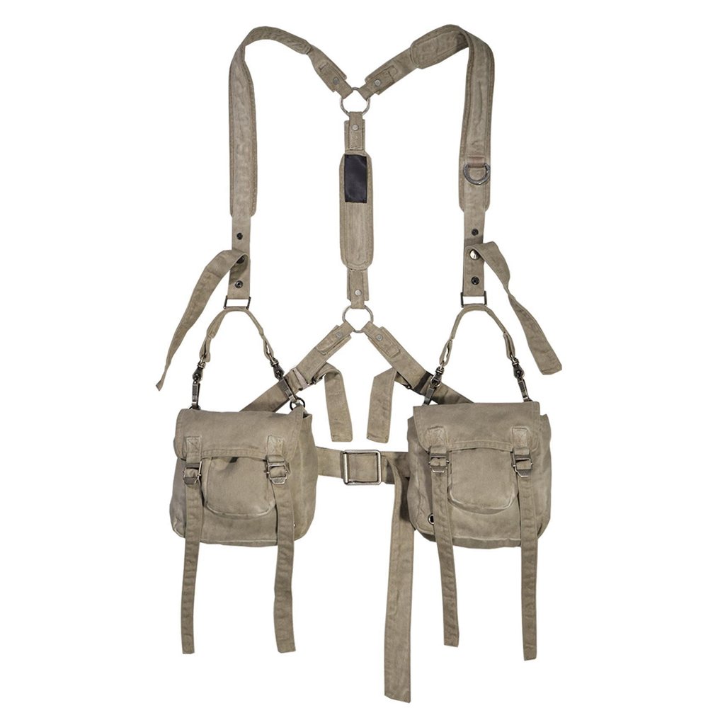 Custom Men's Oversized Faded Washed Color Zipper Up Detachable Harness Cargo Bag Hip Hop Crop Hoodies