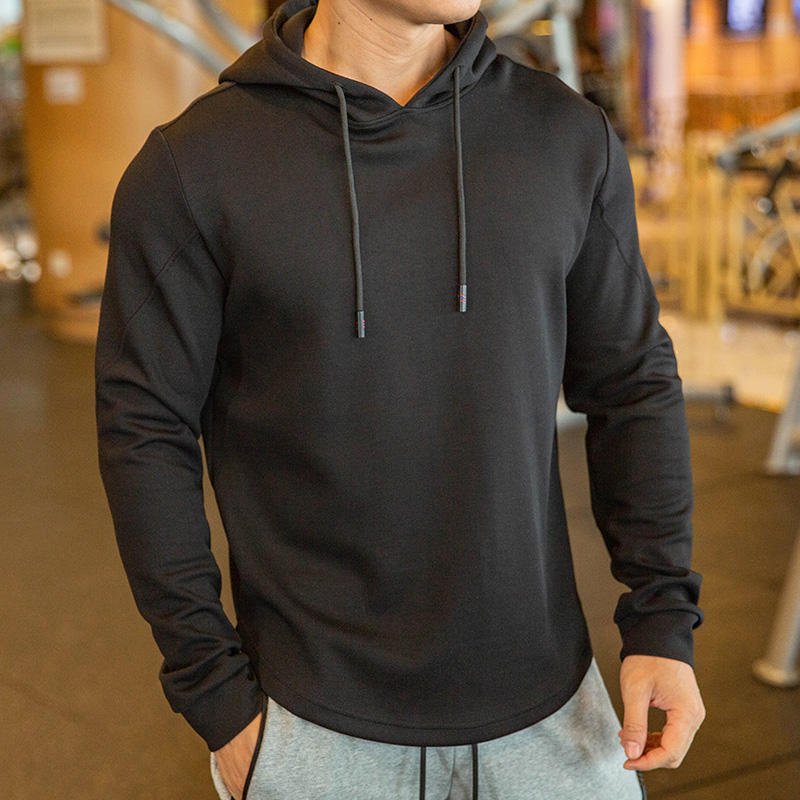 Wholesale Comfortable Muscle Workout Hoodies Men' s Custom Logo Pullover Hoodies