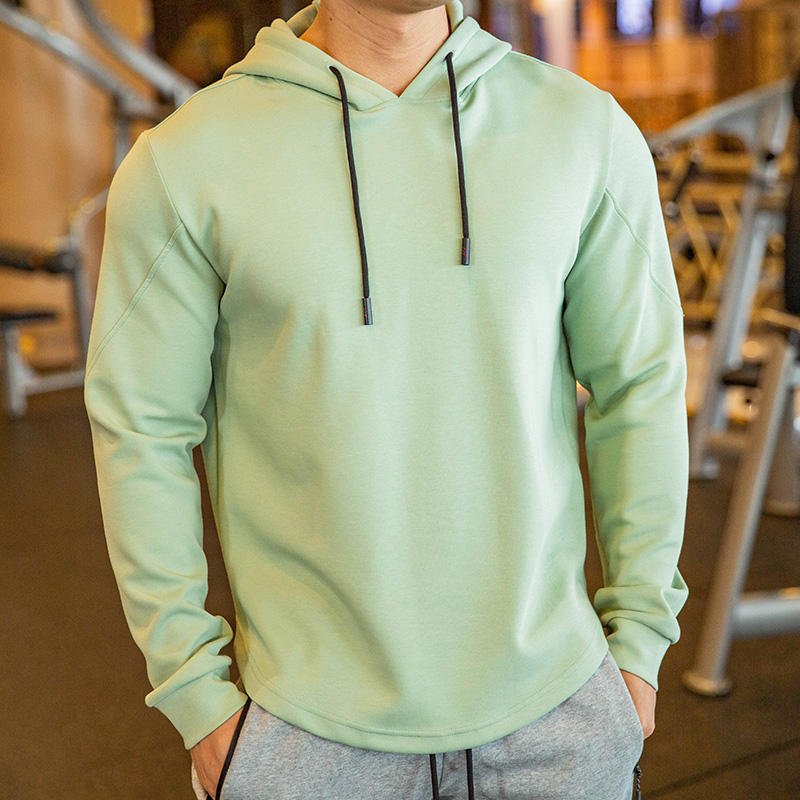Wholesale Comfortable Muscle Workout Hoodies Men' s Custom Logo Pullover Hoodies