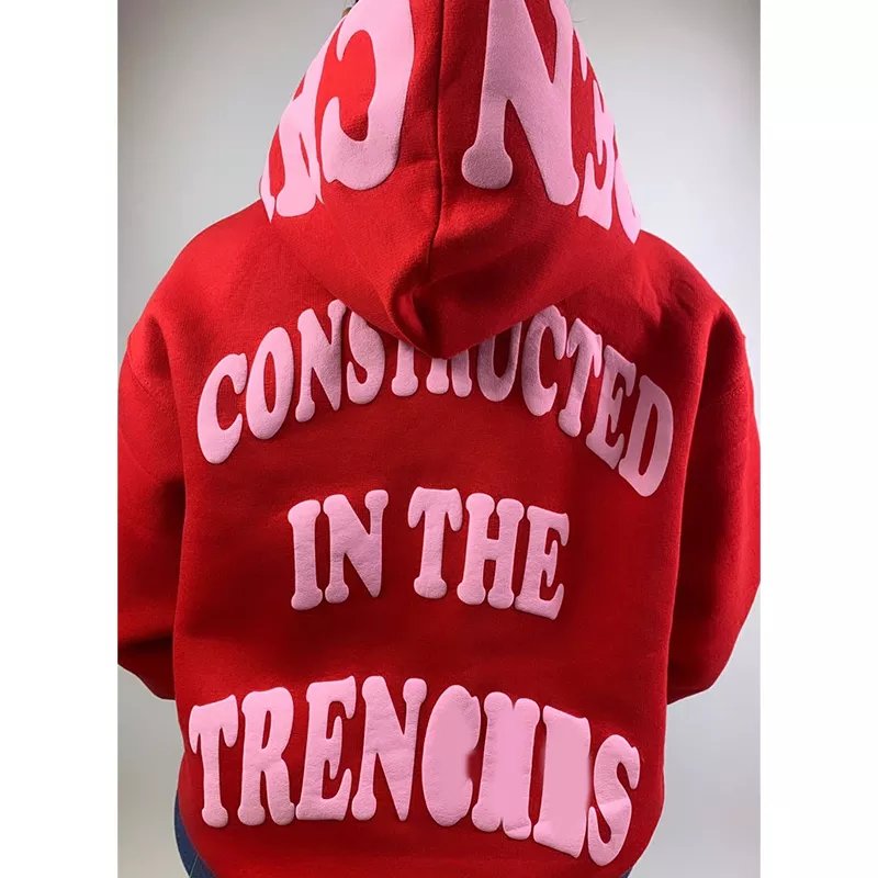 Custom High Quality Oversized Heavyweight Sweater Hoodies 500 Gsm 480 Gsm Baggy Cotton Foam 3d Puff Printing Hoodie For Men