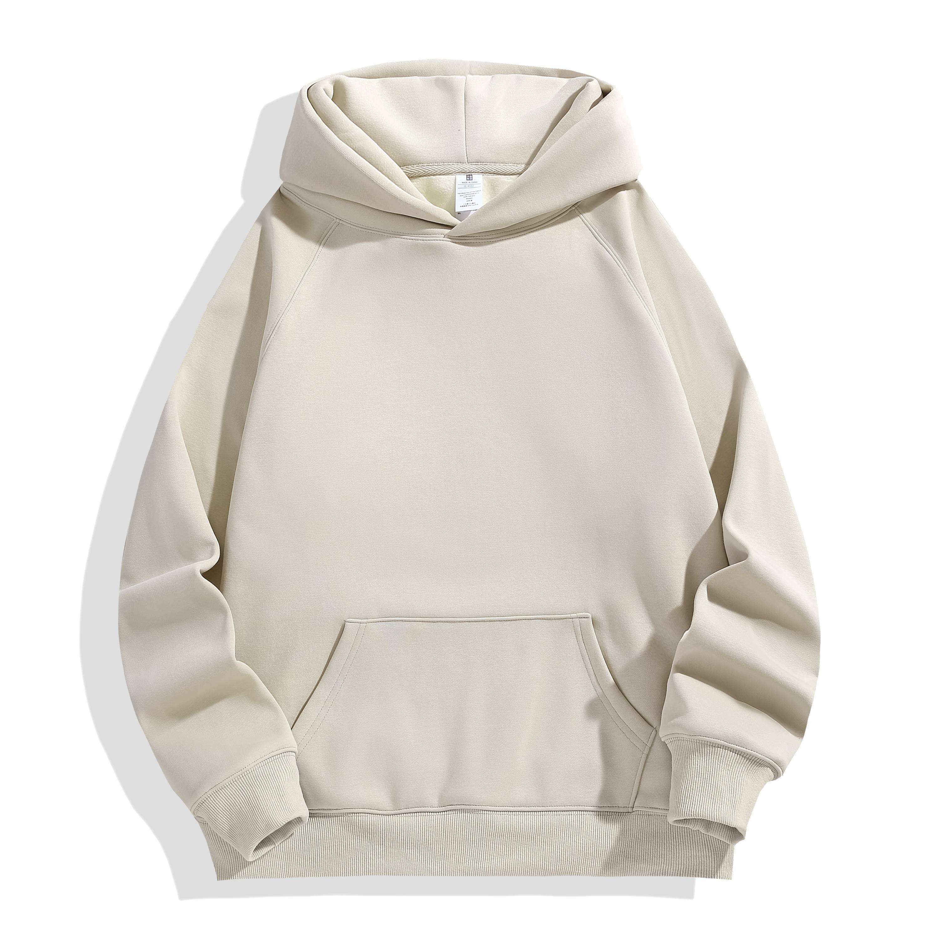 600gsm fleece unisex hoodie raglan sleeve drop shoulder pullover no drawstring hoodies oversize men's hoodie custom