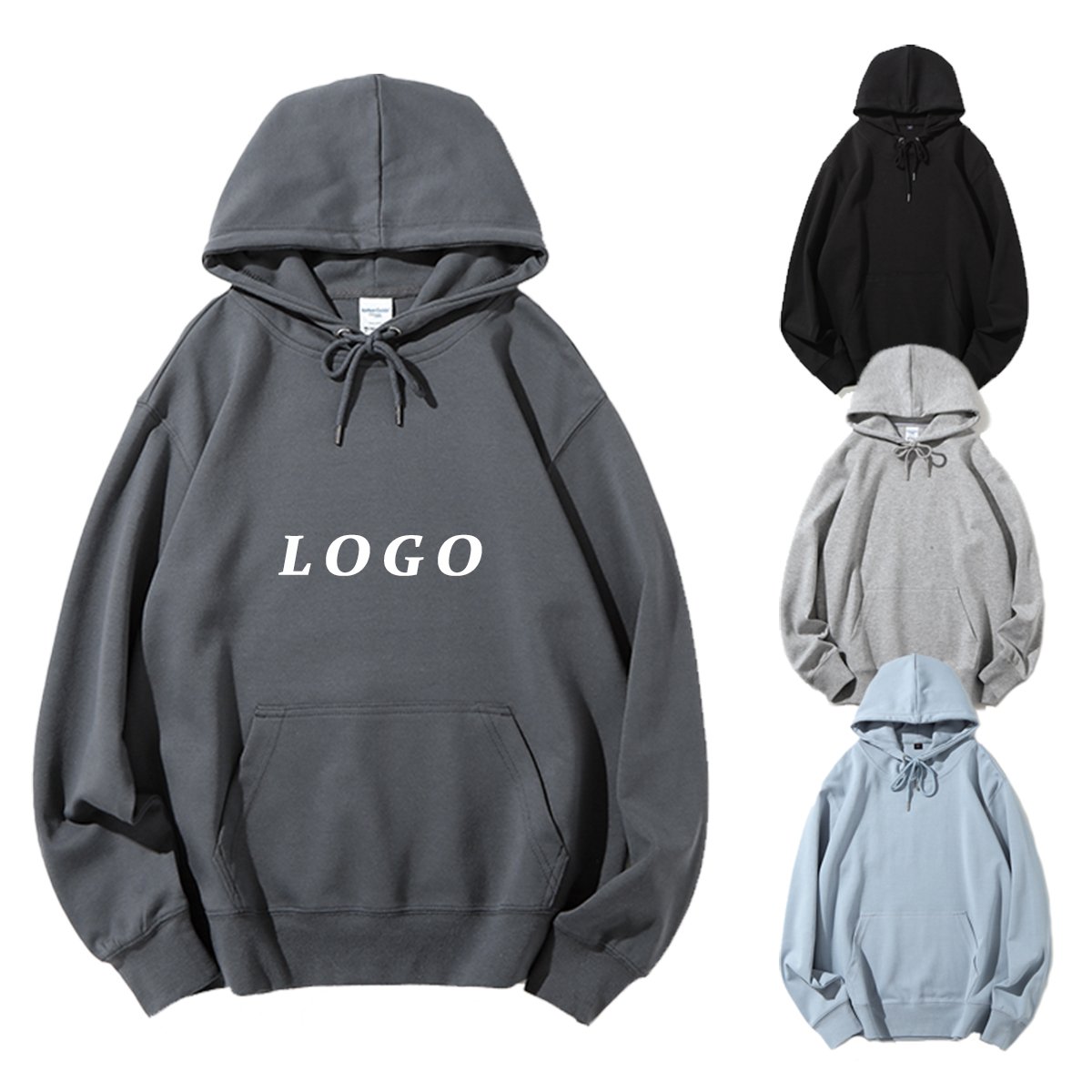 Custom Logo Oversized men's hoodies & sweatshirts Pullover Blank Plain Hoodies Cotton Custom hoodies men