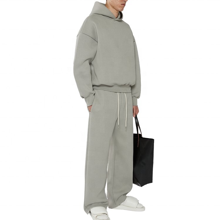 wholesale Custom essentials heavyweight 400 gsm drop shoulder hoodie logo manufacturer oversized full zip up hoodies for men