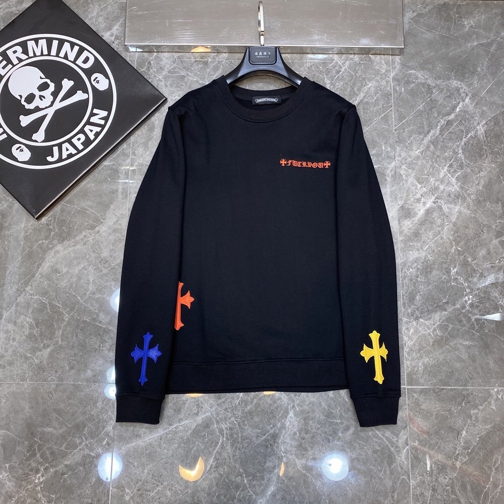 Wholesale Classic Hearts Chrome unisex cotton high quality hip hop men's streetwear pullover