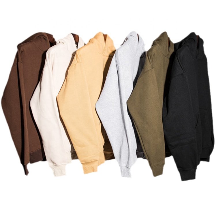 Fashion Wholesale plain Blank vintage Streetwear design custom logo cotton thick heavy essentials men heavyweight oversize hoody