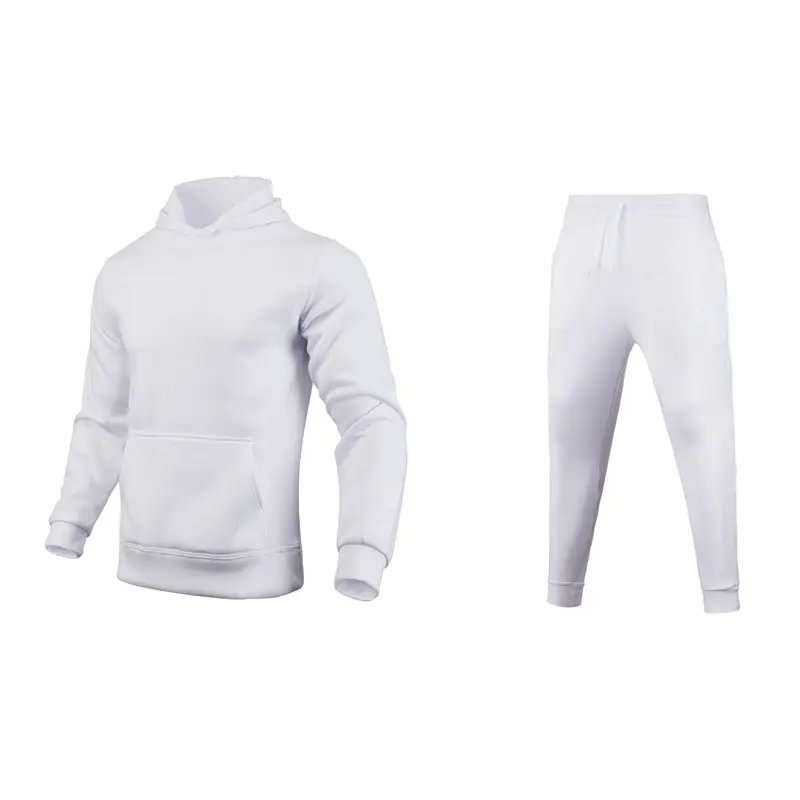 Custom logo Sweatsuit Fleece Oversized Sportswear Plain Tracksuits Blank Men's Hoodies Set