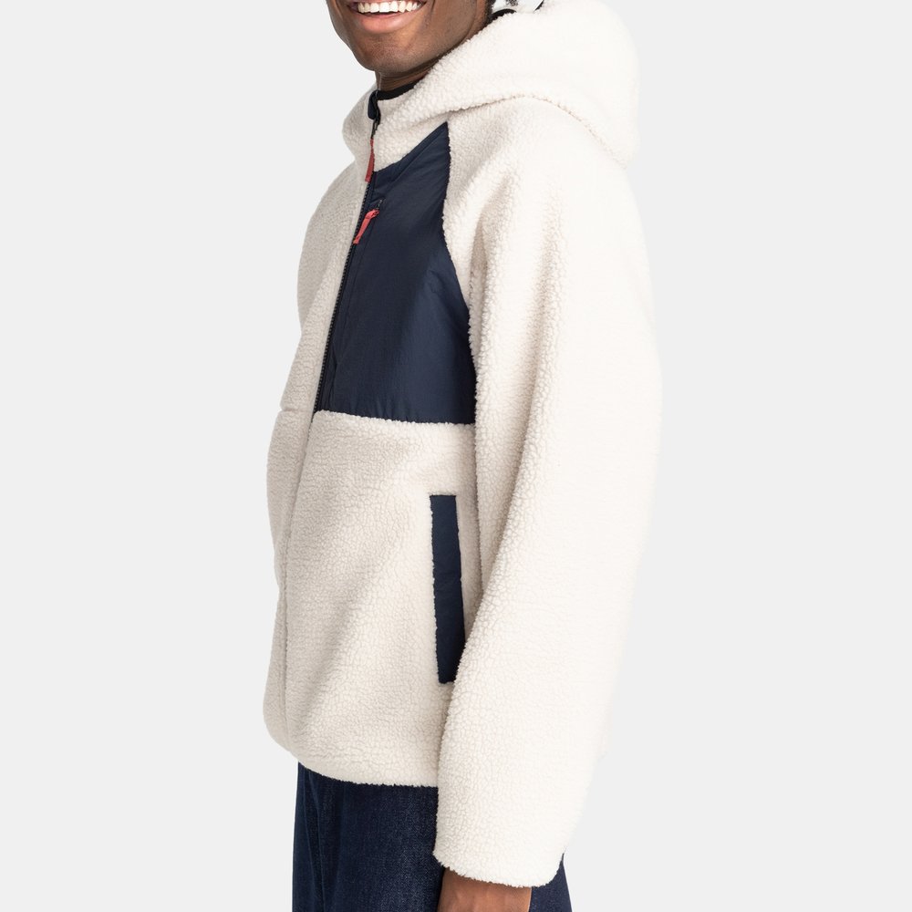 Plus Size Quick Dry Breathable Men Sherpa Fleece Hoodies / Streetwear Men's Heavyweight Slim Fit Sherpa Hoodies