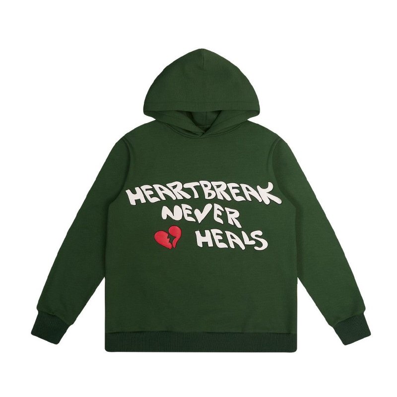 OEM Custom Distressed Hoodie Streetwear 400gsm Cotton Heavyweight French Terry Puff Printing Oversized Hoodies For Men