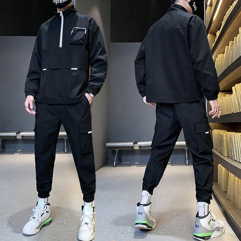 custom Casual Men's Clothing Plus Size Tracksuit Men 2 Pieces Set Sweatshirt Sportspants Outfits Zipper Hoodies tracksuits