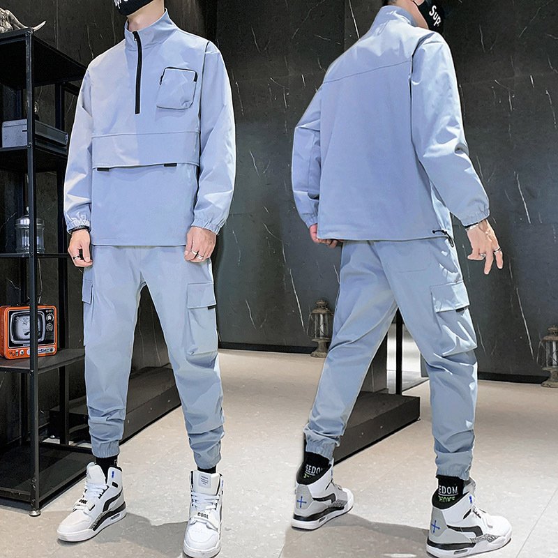 custom Casual Men's Clothing Plus Size Tracksuit Men 2 Pieces Set Sweatshirt Sportspants Outfits Zipper Hoodies tracksuits