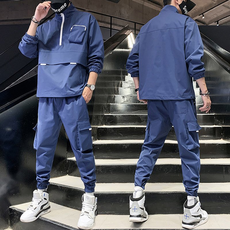 custom Casual Men's Clothing Plus Size Tracksuit Men 2 Pieces Set Sweatshirt Sportspants Outfits Zipper Hoodies tracksuits