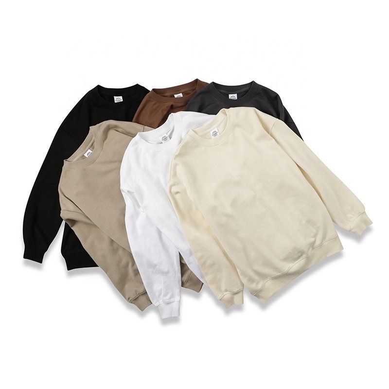 High Quality Cotton Custom Sweatshirt For Men Blank Heavy Weight Oversized Pullover Printing Men's Sweatshirts