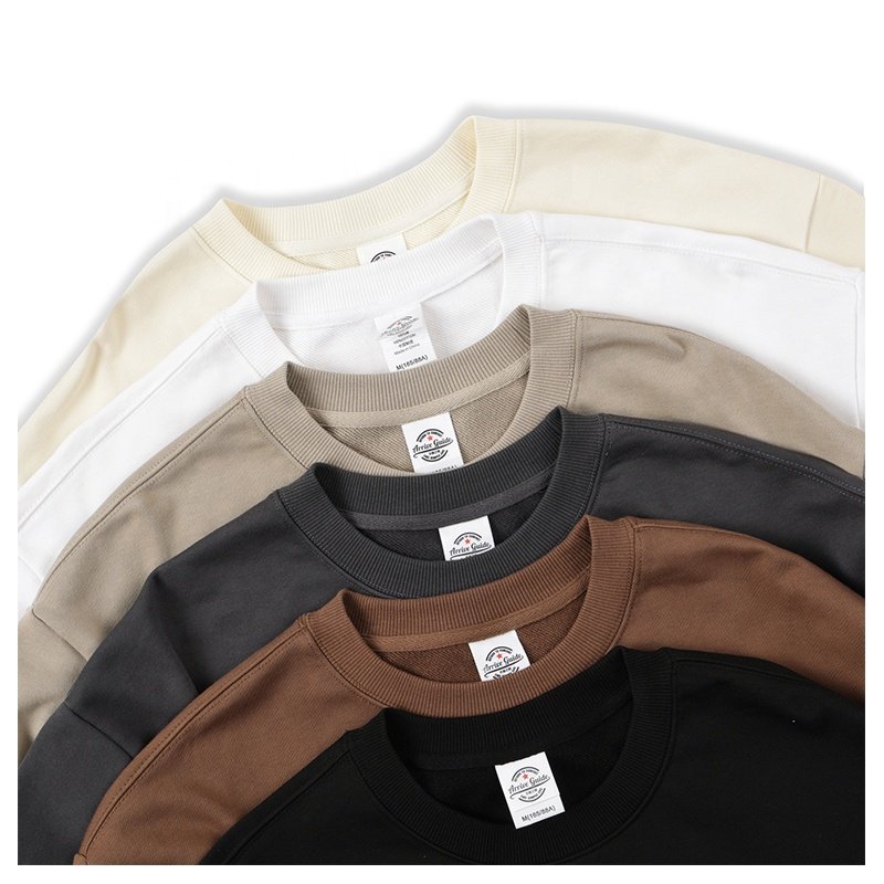 High Quality Cotton Custom Sweatshirt For Men Blank Heavy Weight Oversized Pullover Printing Men's Sweatshirts