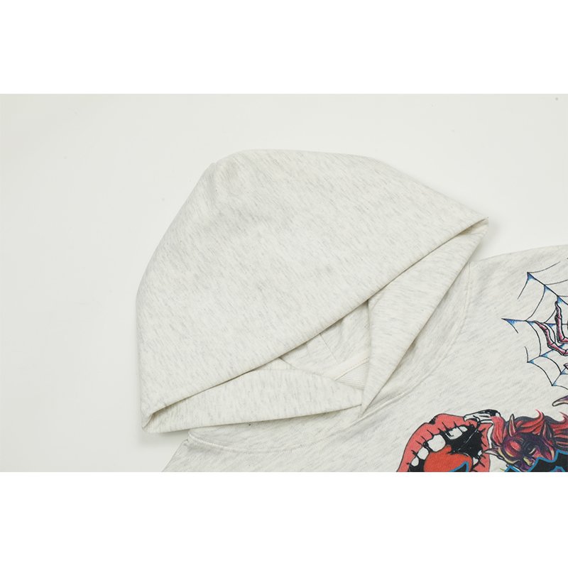 Manufacturer High Quality HeavyWeight Custom LOGO Print Cotton Oversized Streetwear Saint Tears Washed Men's Hoodies&Sweatshirts