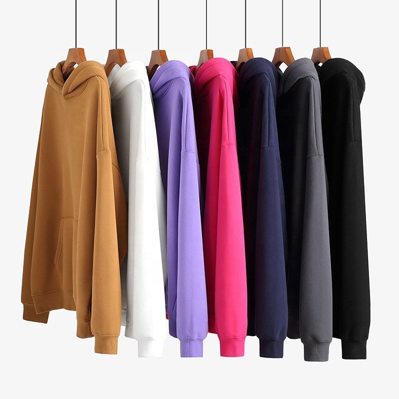 SevenDosong Men's Cotton Blank Thick French Terry Heavy Weight Oversized Fit Custom Print Logo Men's Hoodies&sweatshirts