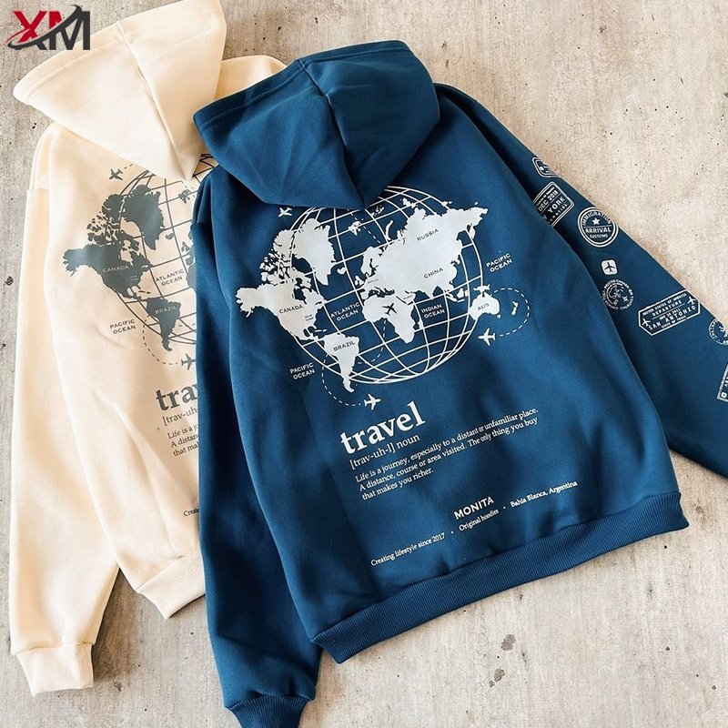 Autumn And Winter Unisex Custom Logo Crewneck Printing Sweatshirt 100% Cotton Embroidery Pullover Plus Size Men's Hoodies