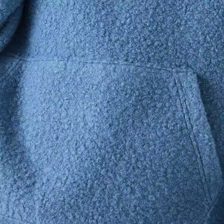 Handsome man winter polar fleece men's hoodies & sweatshirts Oversized hoodie blank no label fluffy material custom hoodies