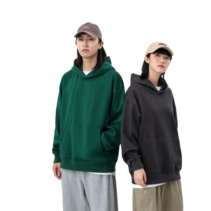 Custom High Quality Heavyweight Hoodies Fleece 500gsm Polyester Cotton Men Oversized Pullover Long Sleeve Hoodie Sweatshirts