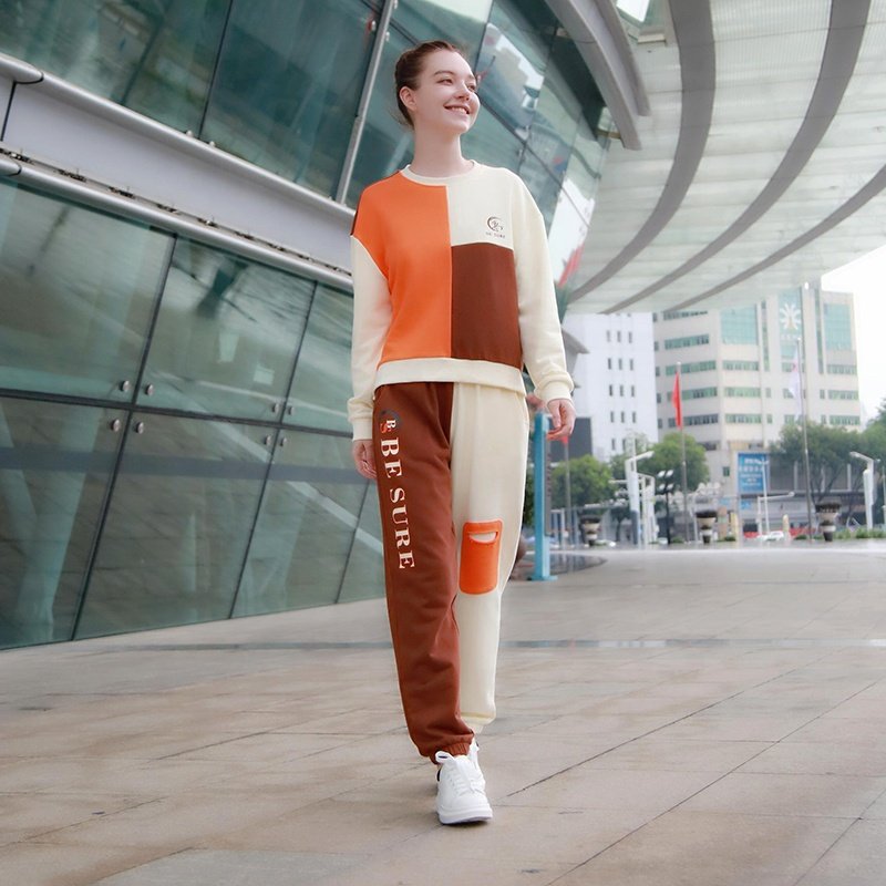 High Quality Solid Color Joggers Pants Thick Cotton Fleece Street Wear High Waist Loose Fit Sweatpants Women